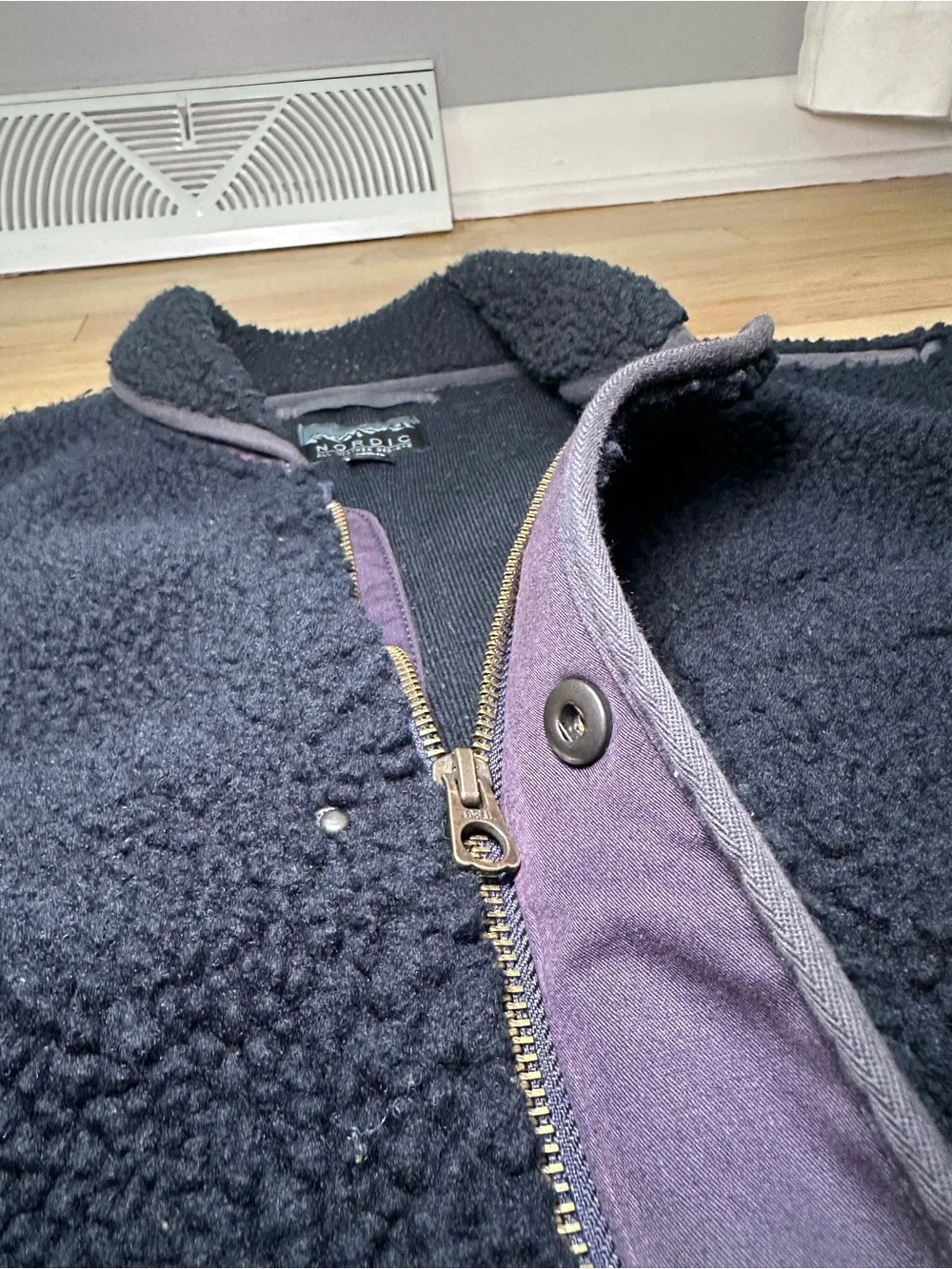 J.Crew Nordic Full-Zip Sherpa Fleece Jacket - Men’s Size L